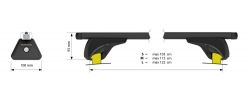 AUDI A5 Avant. Typ B10 ( Bj. 11.2024 bis ...) MIT GESCHLOSSENER DACHRELING - InRail Grundträger