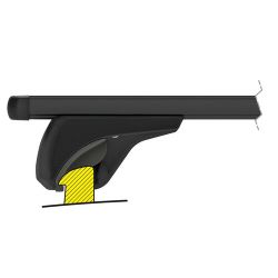BYD Seal-U  (SUV)  (06/2024 bis ... ) (NICHT für Seal Limousiene passend) -  MIT GESCHLOSSENER DACHRELING  - Nordrive HELIO BLACK BLACK Grundträger